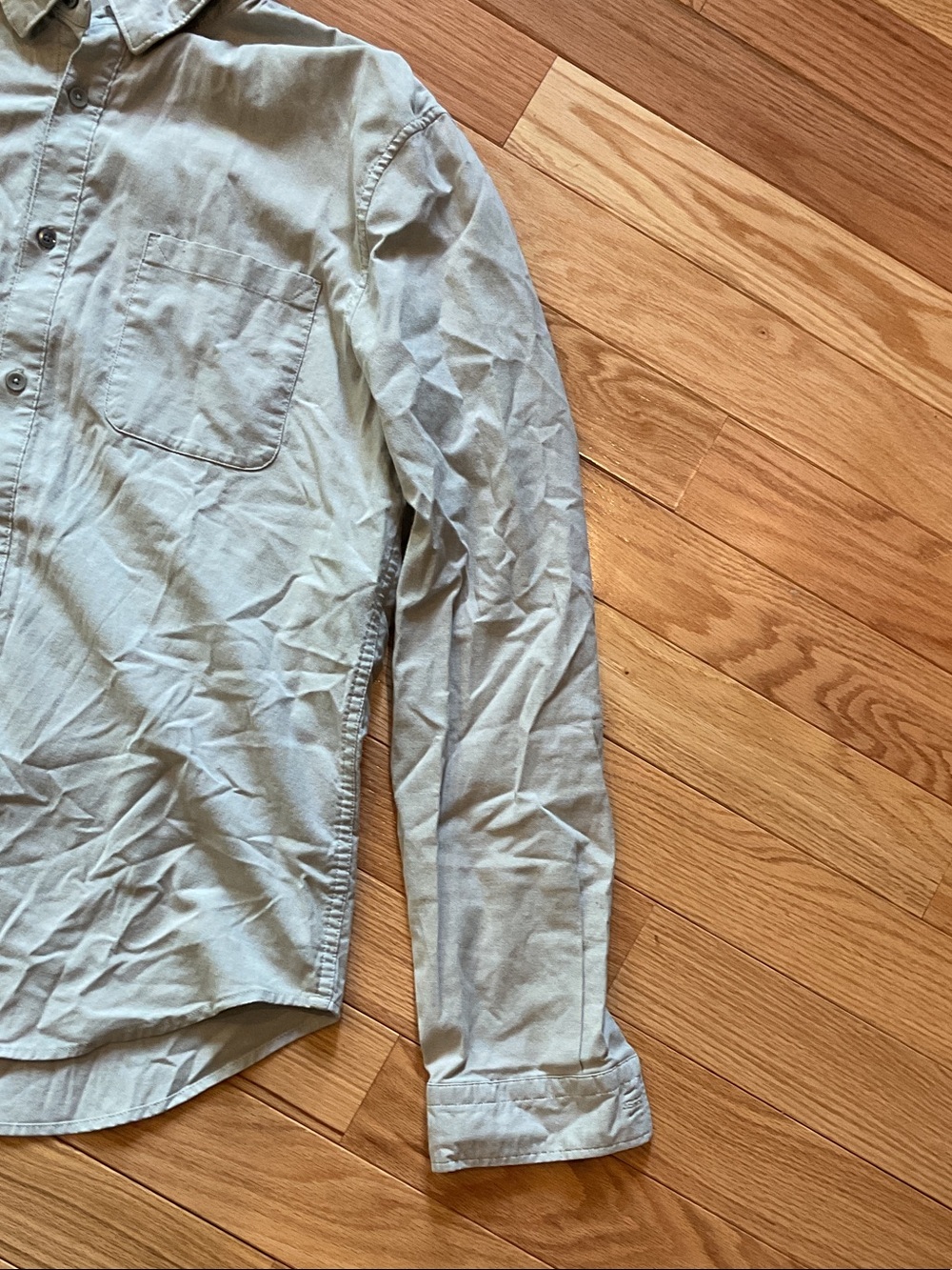 Lululemon Commission Men's Button-Down Shirt Gray Long Sleeve button down large - Picture 4 of 12